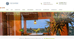 Desktop Screenshot of finca-portocolom.com